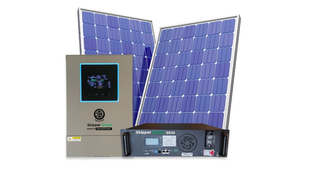 Skipper Green 3.6KW + 5.12KWH (Rack Mount) + 4.4KWp power solution