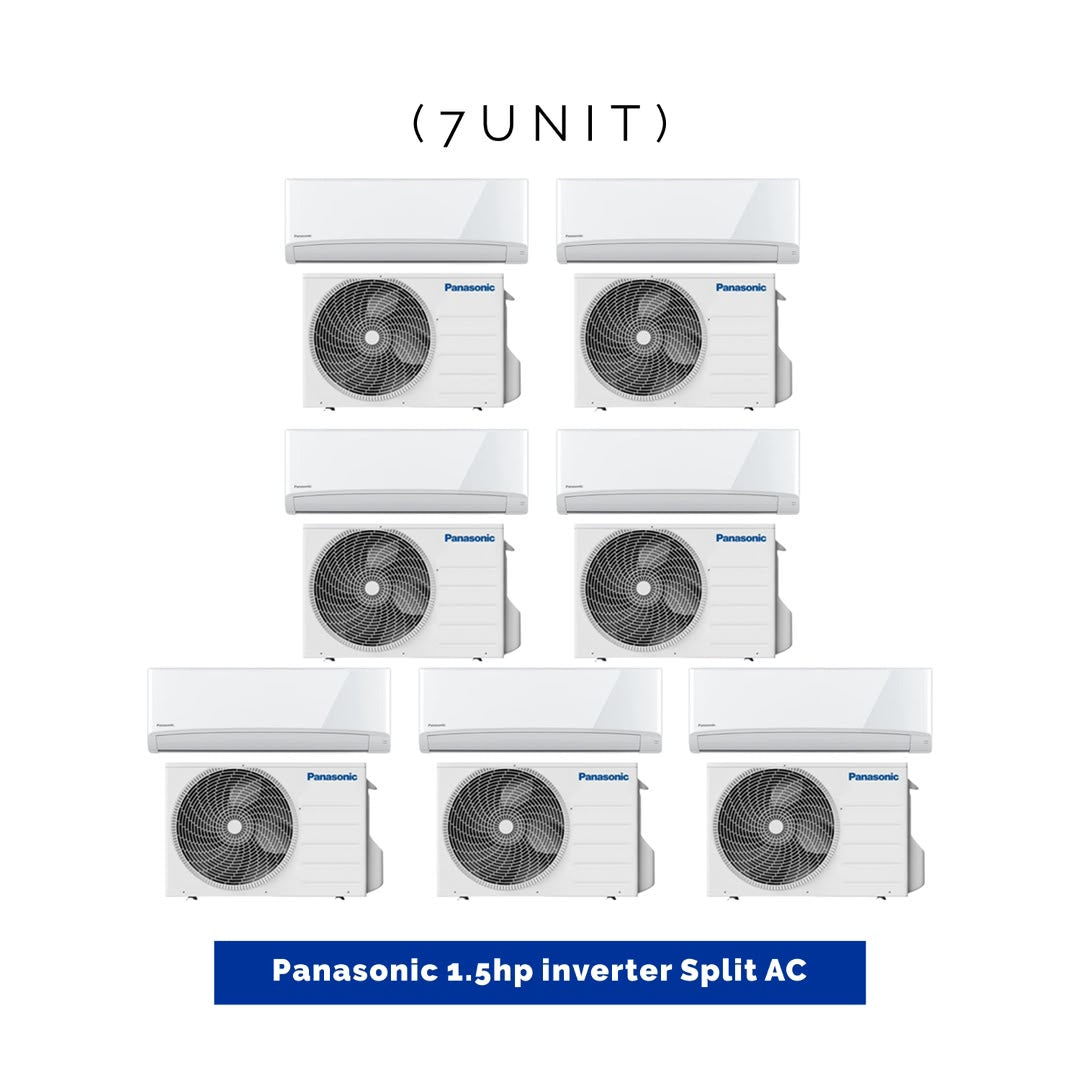 7 UNIT COMBO DEALS - Panasonic 1.5HP split Inverter  Air Conditioner  CS-US12ZKD Save ₦74,200! 😱🛒 on this Deal