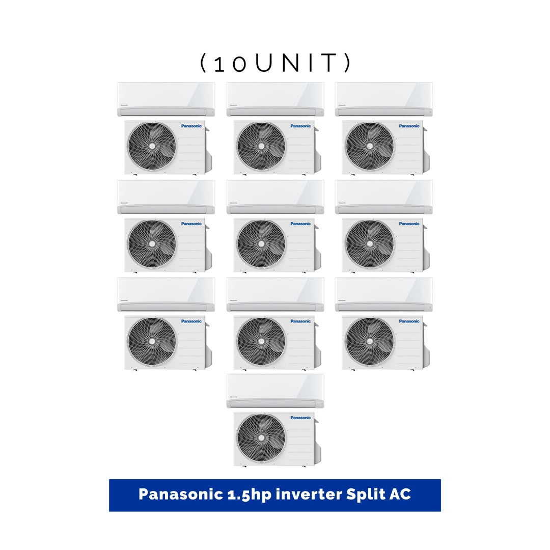 10 UNIT COMBO DEALS - Panasonic 1.5HP split Inverter Air Conditioner  CS-US12ZKD  Save ₦151,000! 😱🛒 on this Deal
