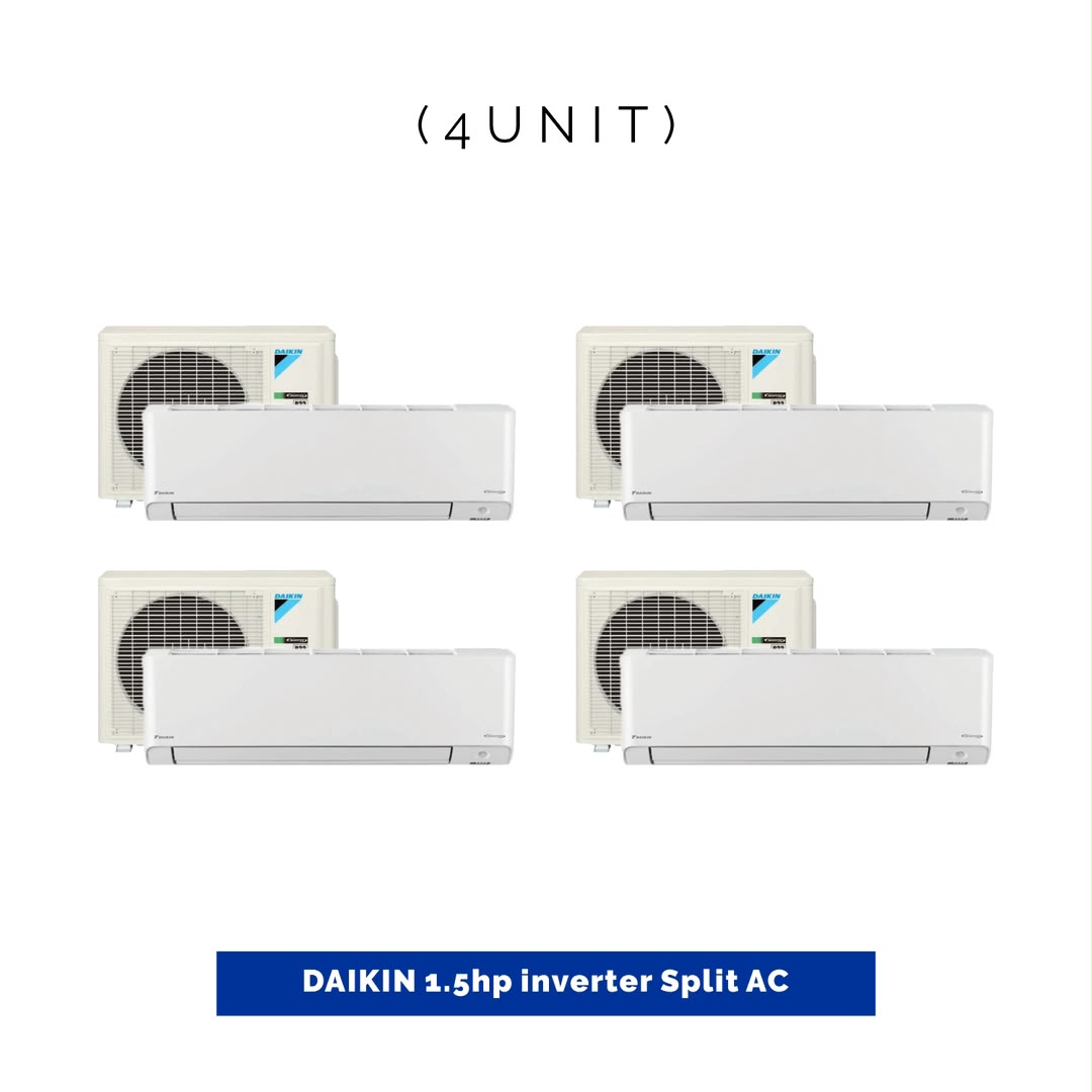 4 UNIT COMBO Daikin 1.5hp inverter Split Air Conditioner FTKF35AV1/RKF35AV1 Save ₦30,320! 😱🛒 on this Deal