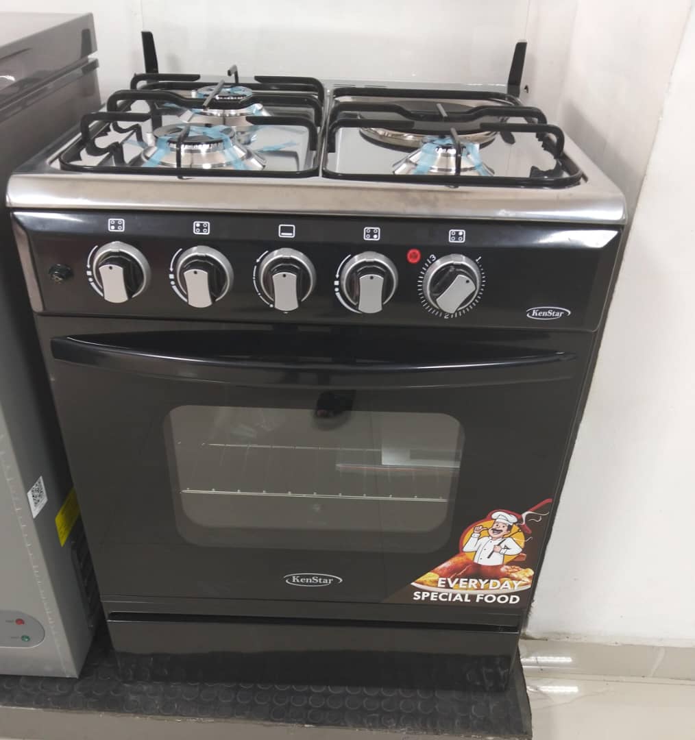 Kenstar 60x60 3 Gas Burner + 1 Electric Hotplate Standing Cooker KS-GCX6060-31S