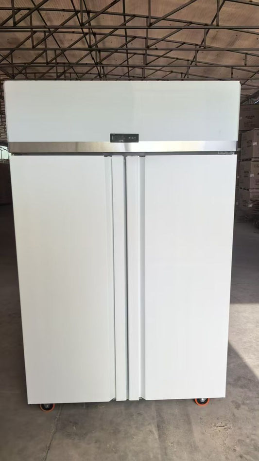 CINEMAX 940 Litres Commercial Refrigerator with 2 Solid Doors, Stainless Steel Merchandiser Upright Freezerless Refrigerator for Restaurant, Bar, Shop, Residential Beverages and Drinks