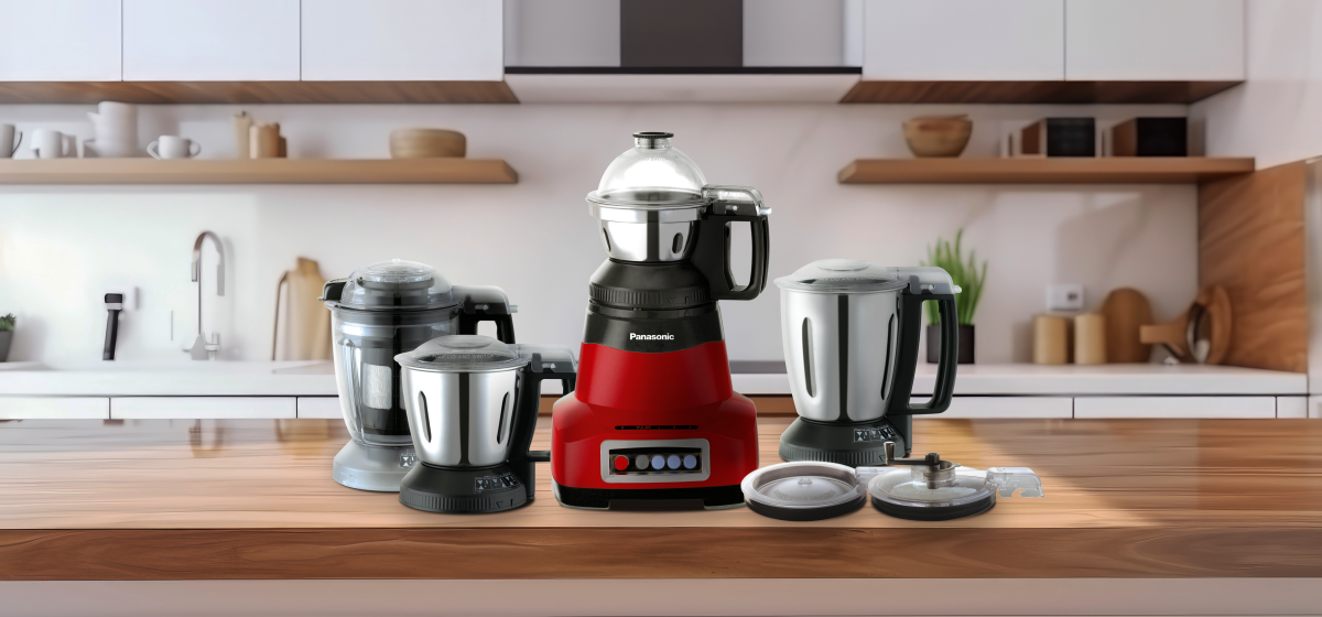 Panasonic 2000W 4-Jar Mixer Grinder, MX-AE465