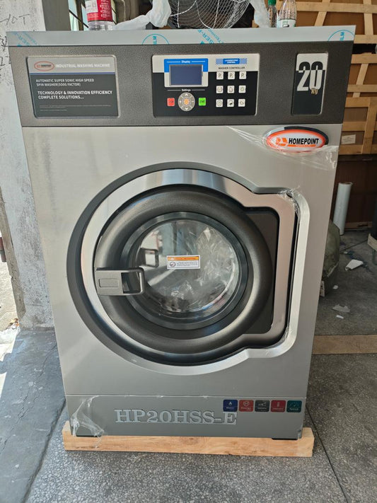 HOMEPOINT 20KG INDUSTRIAL HIGH SPEED SPIN 500G FACTOR WASHING MACHINE (Made in Turkey)