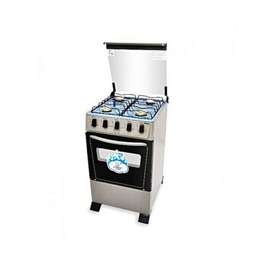 Scanfrost 4 Gas Burner Standing Cooker With Gas Oven Grey – CK5400NG