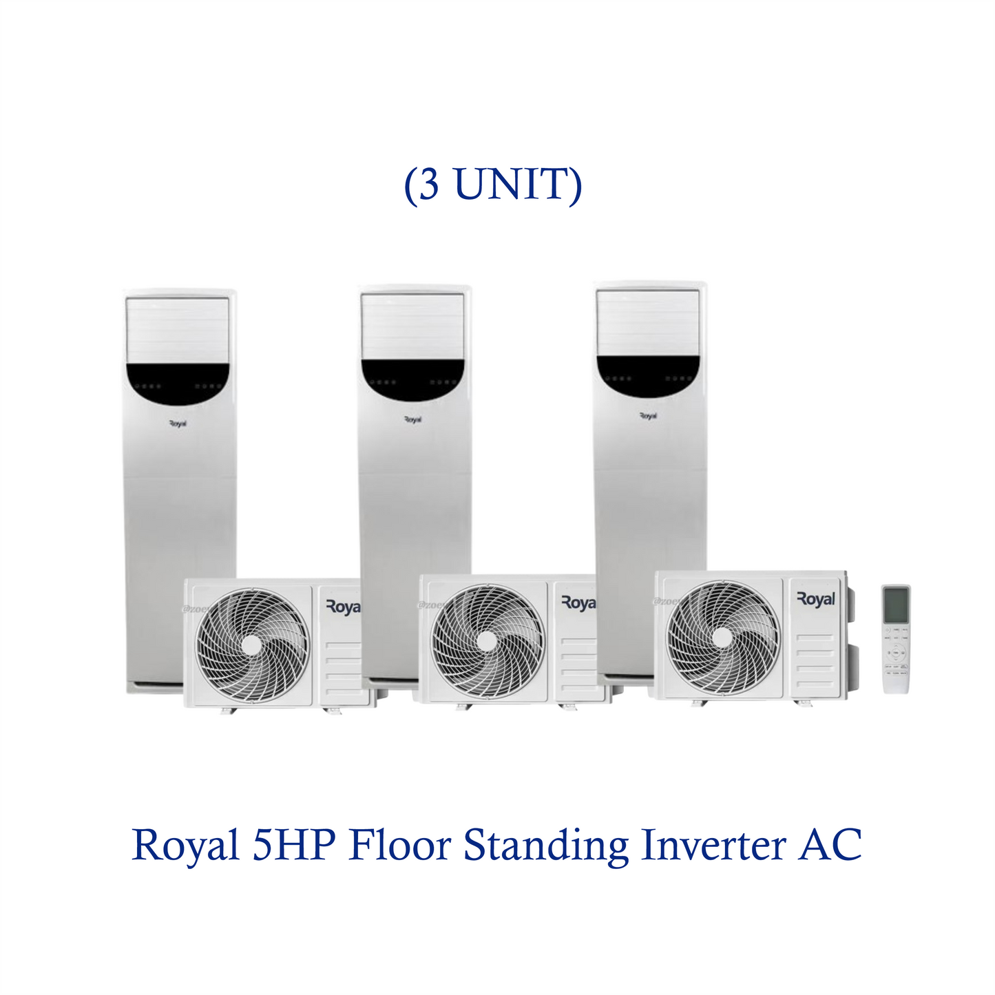 (3 UNIT COMBO) - Royal 5HP Inverter Floor Standing AC | 48-MKFX-INV