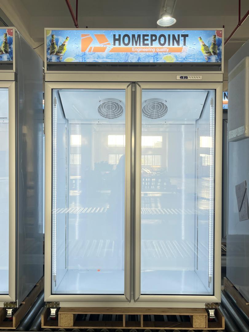 Homepoint TWO DOORS GLASS LUXURY COMMERCIAL SUPERMARKET DISPLAY CHILLER