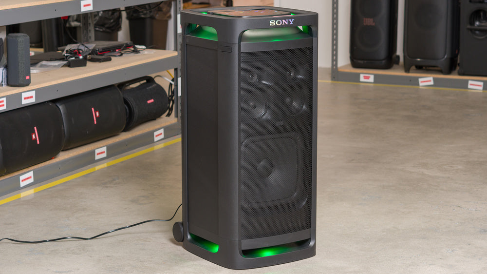 Sony ULT TOWER 9 Powerful Party Speaker with 360° Sound, 25-Hour Battery, and Karaoke Inputs