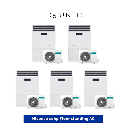 5 UNIT COMBO DEALS - Hisense 10hp Floor standing Air conditioner FS 10.0 HP. Save ₦577,500! 😱🛒 on this Deal