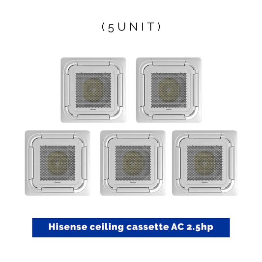5 UNIT COMBO DEALS Hisense 2.5hp ceiling cassette Air conditioner HIS CEIL 2.5 HP  Save ₦149,250! 😱🛒 on this Deal