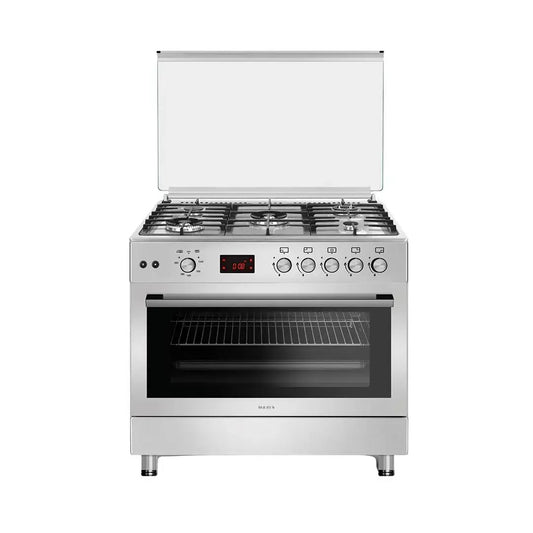 Maxi Gas Cooker 60x90 CM (5) Burners Shine Line Inox   MAXI60X90FK962DSS