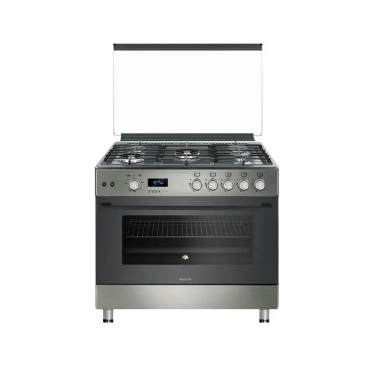 Maxi Gas Cooker 60x90 CM (5) Burners Shine Line Grey FK962DGD MAXI60X90FK962DGD