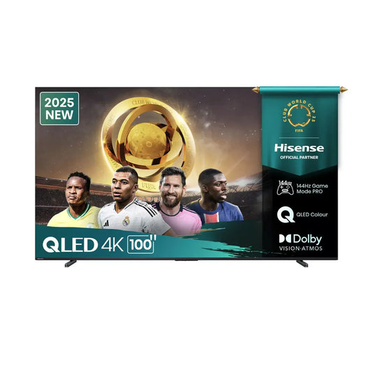 Hisense 100 inch QLED 4K Smart TV With Quantum Dot Colour,3HDMI,2USB,Dolby Vision IQ Voice remote  TV TV100Q7QRM