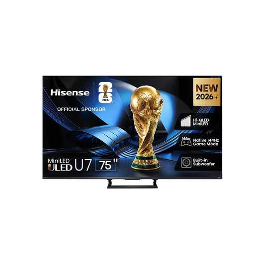 Hisense  75 Inch ULED 4K Smart TV Mini-LED 144Hz Hi-QLED Gaming TV TV 75U7S