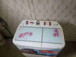 Scanfrost 6.5Kg Twin Tub Semi-Automatic Washing Machine with Toughened Glass Cover, Separate Tubs, SFSANTTA6