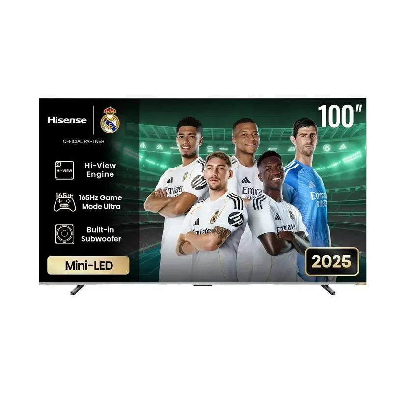 Hisense TV ULED 100 Inch U7Q 4K Smart TV Mini-LED 144Hz VRR QLED Gaming TV HISTV100U7Q