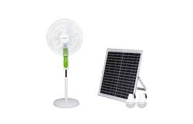 Cafini 18 inch rechargeable standing fan with 25W panel CN- F2718
