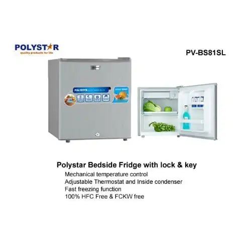 Polystar 45 Liter Bedside Refrigerator PV-BS81SL