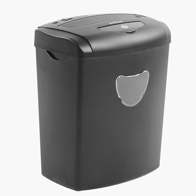 Heavy Duty Cross Cut Office Shredder with 21L Trash Can Automatic Quiet 10-Sheet Shredder