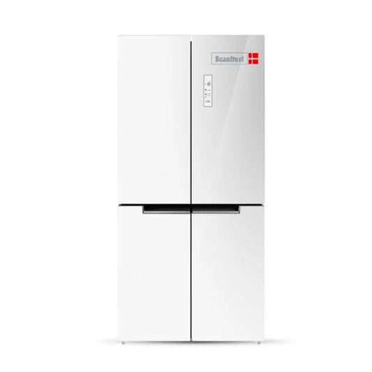 Scanfrost 650L Side by Side Intelli Inverter with Multi Air Flow Cooling System, Black Glass Mirror Finish Refrigerator SFSBS650ME