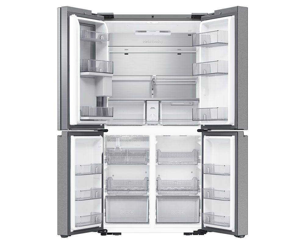 Samsung  643L Family Hub  French Style Fridge Freezer with Beverage Center - Silver- Digital Inverter Compressor  RF65DG9H0ESREU