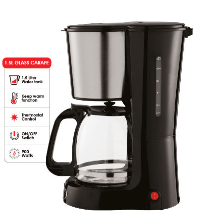 Sanford SF1394CM Coffee maker 1.5L Water tank capacity, Thermostat Control Anti-drip function