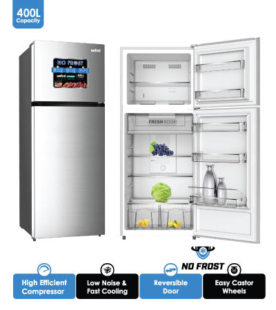 Sanford SF1726RF-400L - Refrigerator with Low Noise & Fast Cooling.