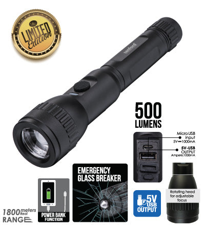 Sanford SF4665SL Rechargeable Led Search Light - 1AA Limited Edition 4 Modes: High & Low Brights, Flash & SOS