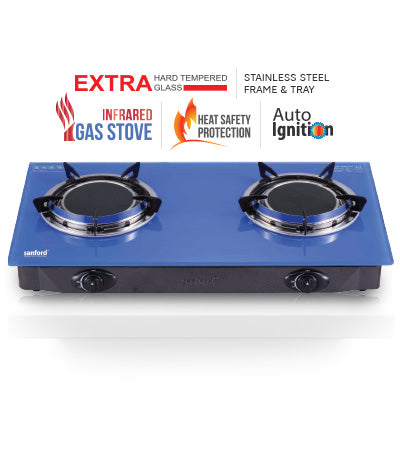 Sanford SF5351IGC-B (BLACK) Infrared Gas Stove, Extra Hard Tempered Glass, Low Gas Consumption