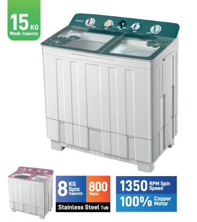 Sanford SF829WM - Washing Machine 15kg Wash & 8kg Spin Capacity