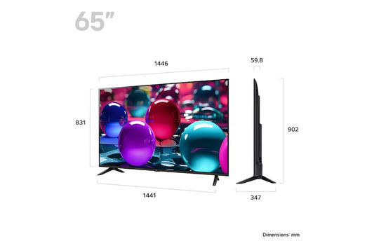 LG 65 Inch UHD AI Think 4K Smart Satellite TV 65 UA73006LA
