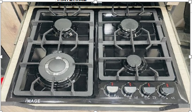 IMAGE 4 BURNER BUILT IN GAS HOB IM60GSB