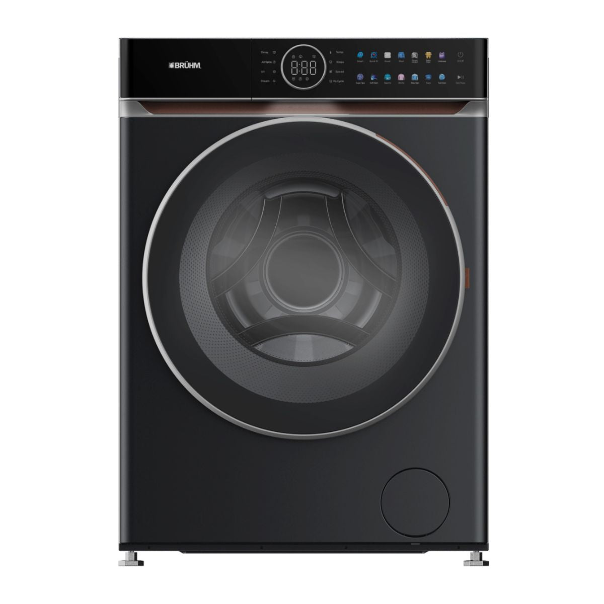 Bruhm  8kg Front Load Washing Machine  -  BWF-080S - (BMW DESIGN - Touch Screen)