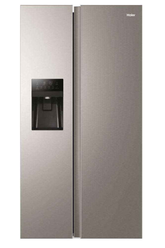 Haier Thermocool HTF-610DM7(UK) 515liters Side By Side Refrigerator Silver