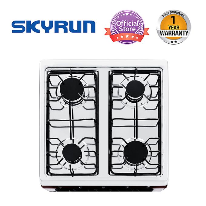 Skyrun 4 Gas Burner Standing Cooker GCS-4G/MS500Z-P- Brown