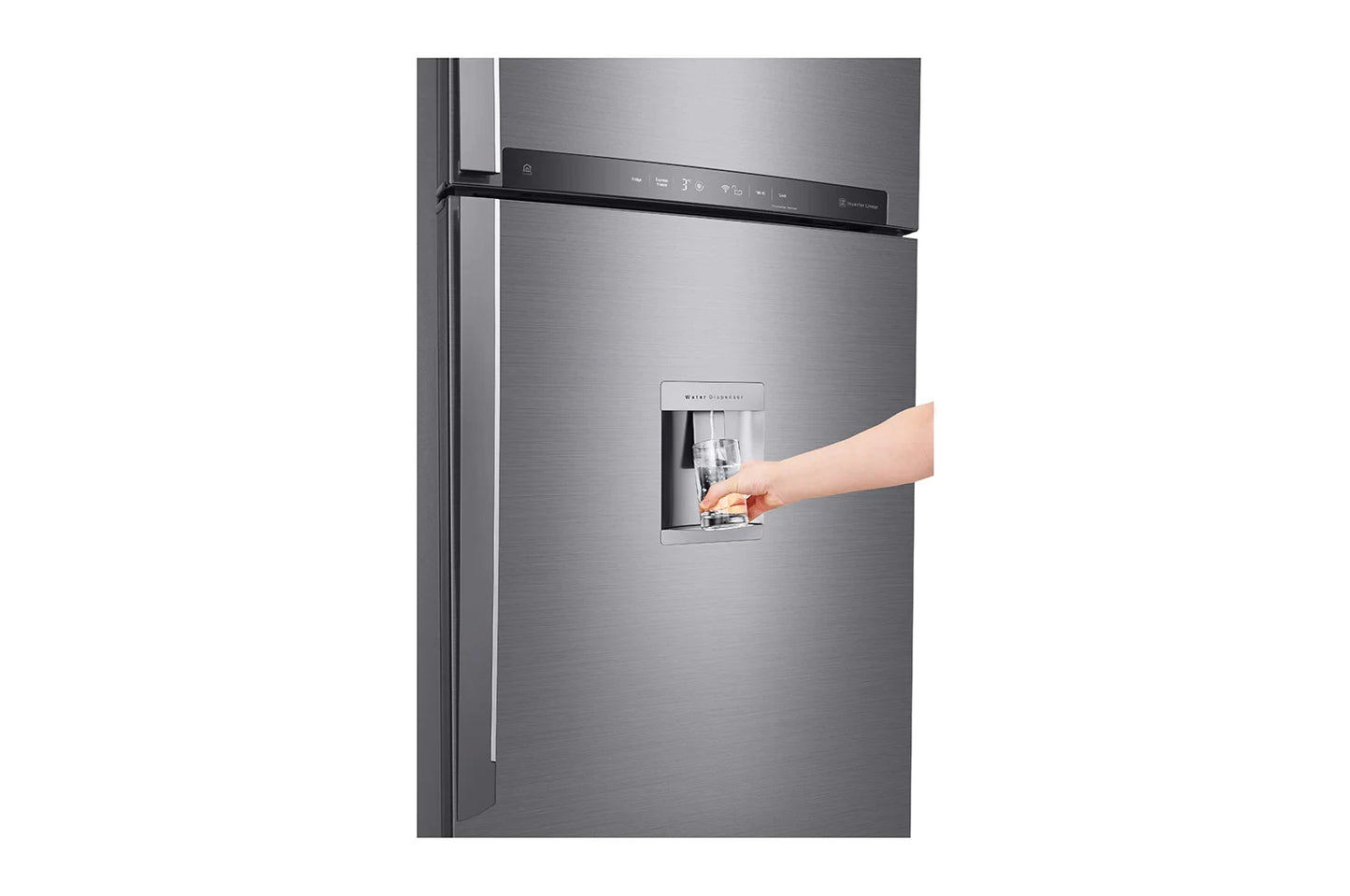LG GL-F502HLHN 471L Top Freezer Inverter Refrigerator With Water Dispenser - REF 502 HLHN-F