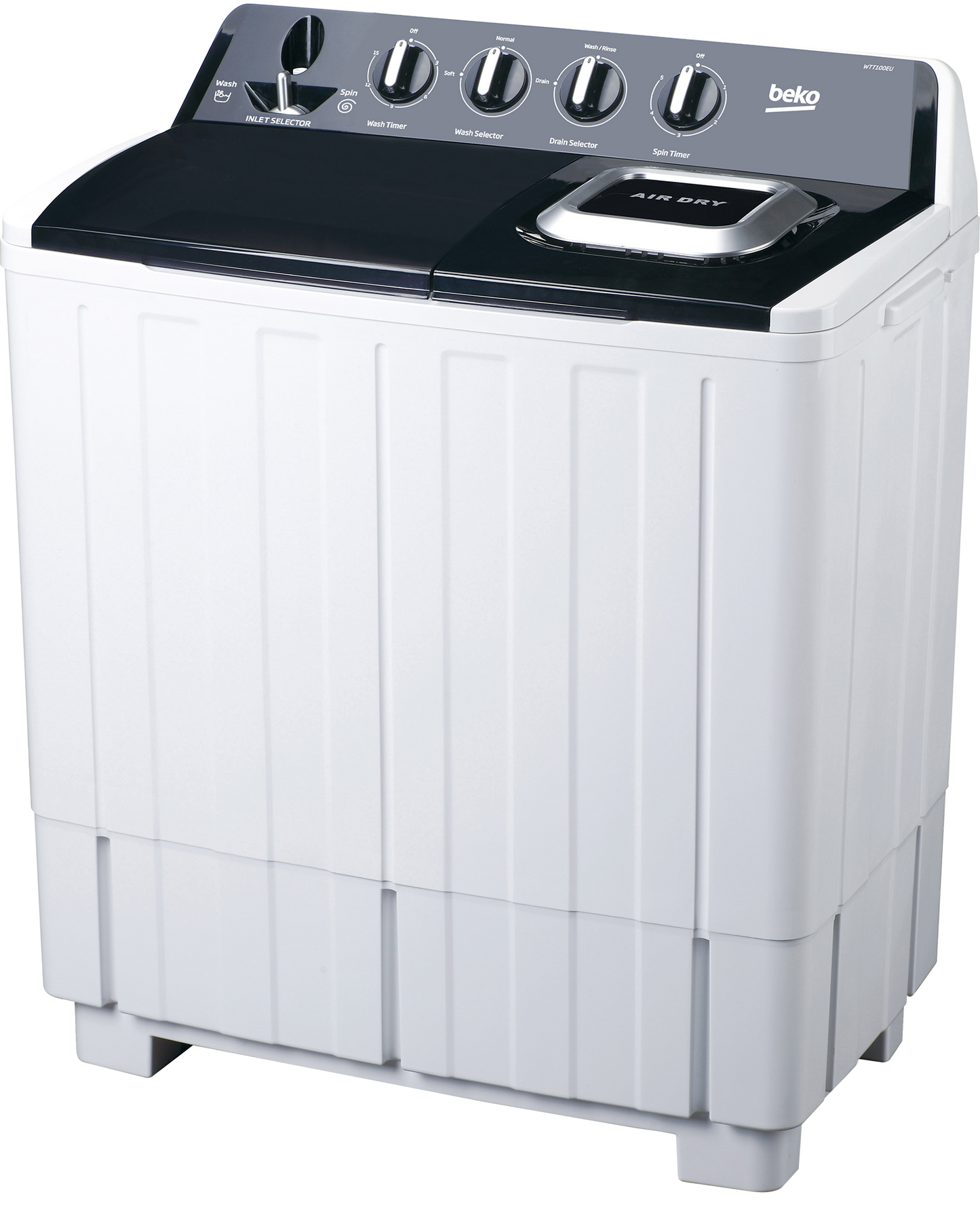 Beko WTT 100 10kg Top Load Twin Tub Semi Automatic Washing Machine