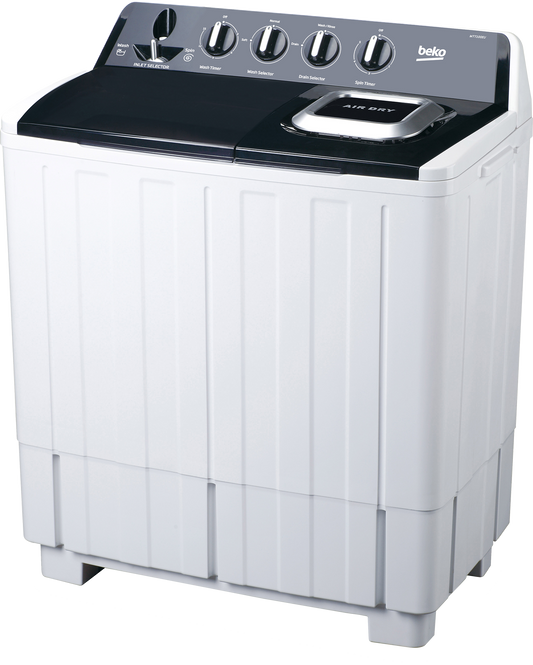 Beko WTT 100 10kg Top Load Twin Tub Semi Automatic Washing Machine