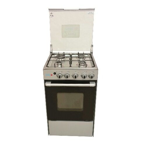 Scanfrost 4 Gas Burner Standing Cooker With Gas Oven Grey – SFC5402S