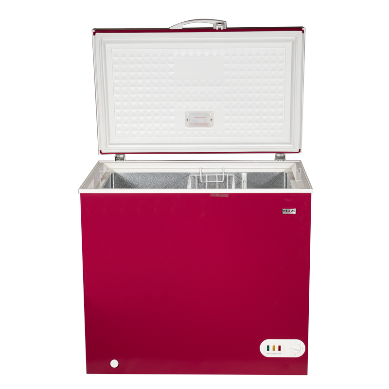 Nexus NX-265E 210 Litres Chest Freezer Wine Red