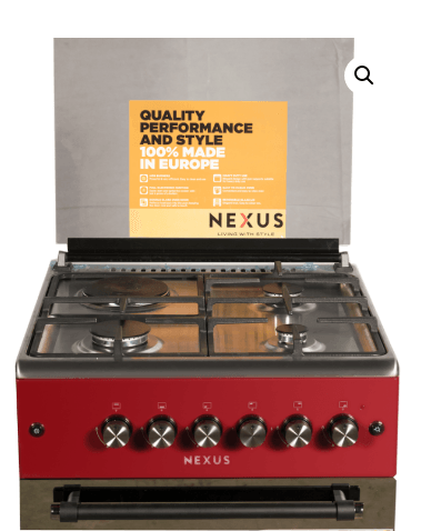 Nexus 3 Gas Burner +1 Hotplate Electric Standing Gas Cooker NX-6631R