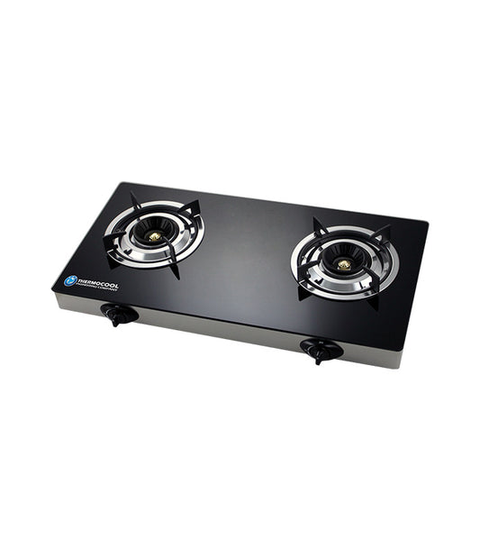 Haier Thermocool Table Glass Gas Cooker - TEC TBL CKR 2HOB TGC-2GA Glass Duo