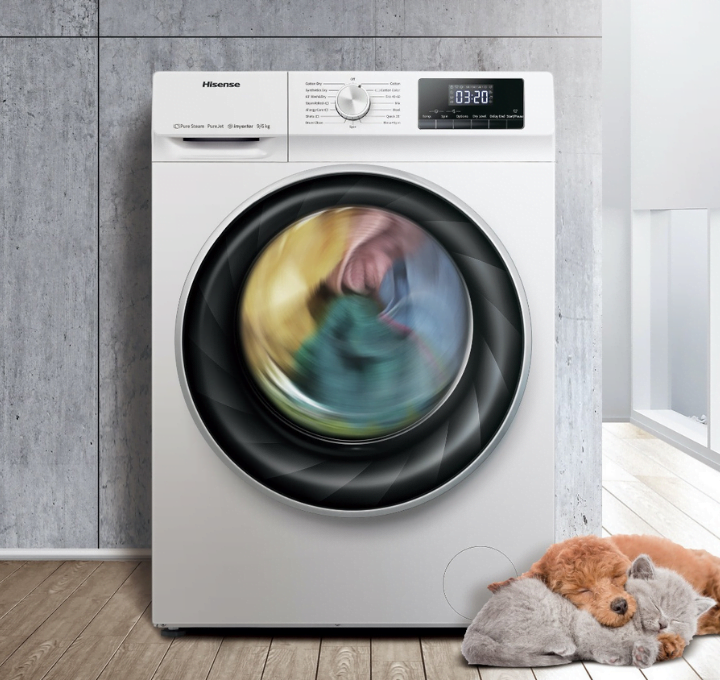 Hisense WM1014V-WDQY 10/6kg (Wash & Dry) Front Load Automatic Washing Machine
