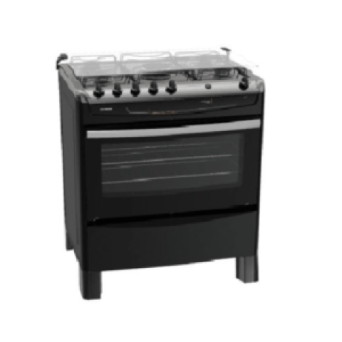 Scanfrost  5 Gas Burner Standing Cooker  Black – CK7500B
