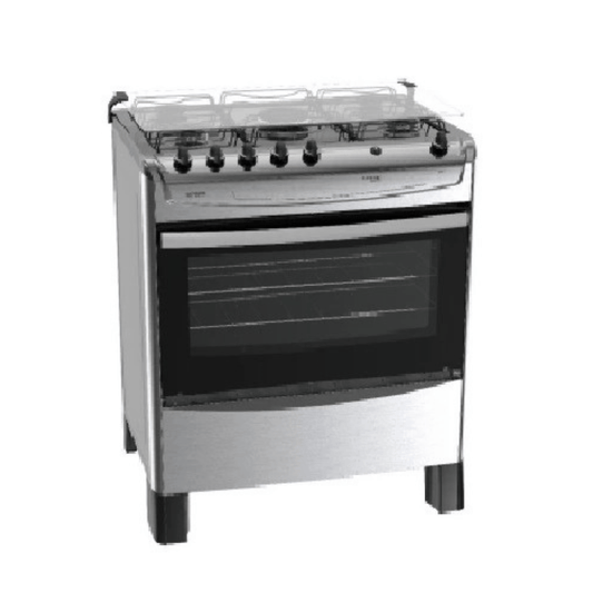 Scanfrost 5 Gas Burner Standing Cooker Inox – CK7500S