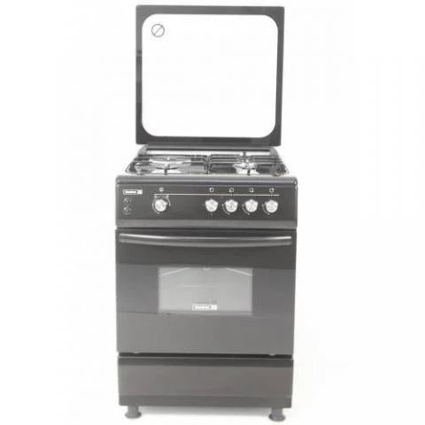 Scanfrost 60x60 4 Gas Burner Standing Cooker With Gas Oven Black – CK6400B