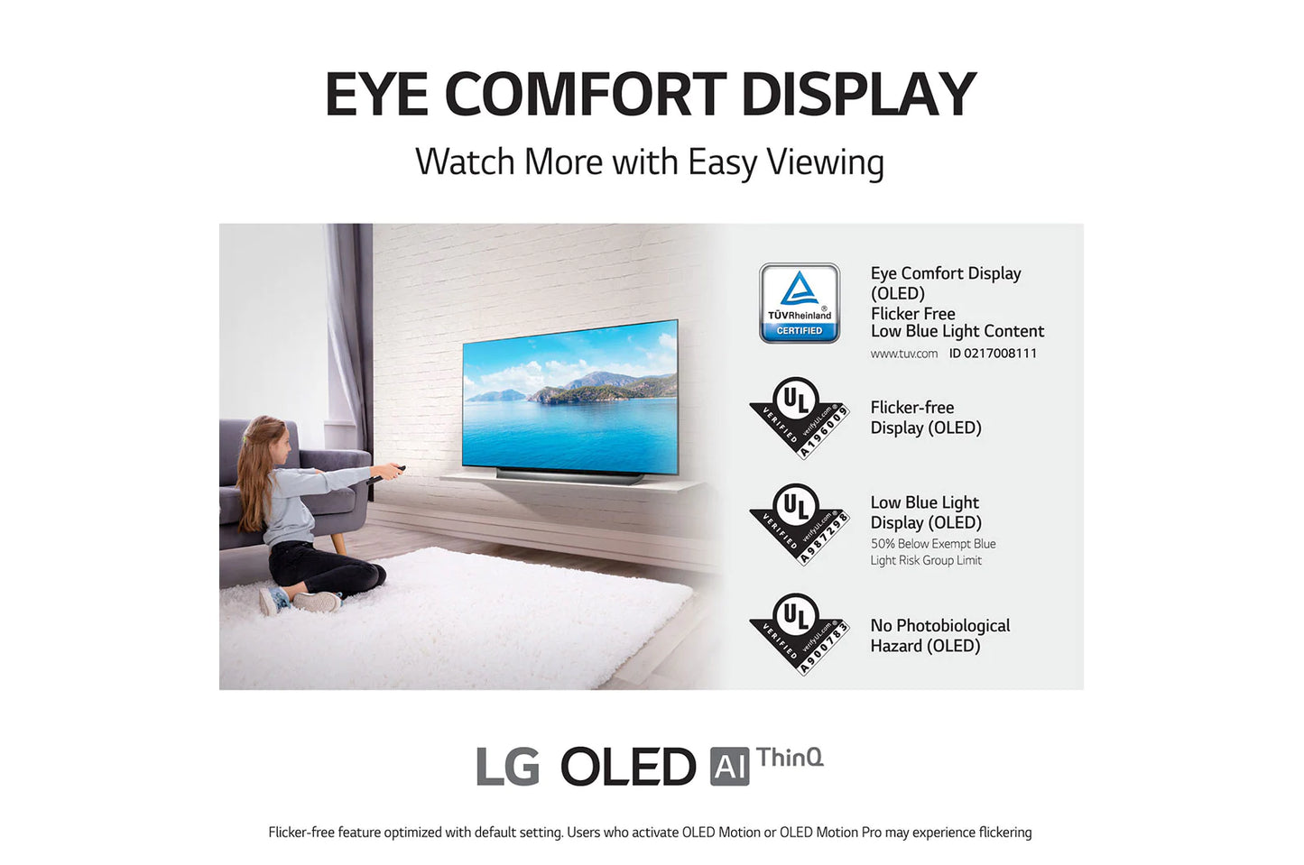 LG 65 Inch OLED AI THINQ 4K SMART TV C1PVB with Built In Satellite Receiver and Magic Remote
