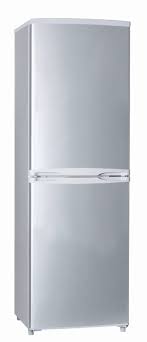 Nexus NX-245 192 litre Top Freezer Refrigerator Silver with flower