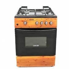 Scanfrost 4 Gas Burner Standing Cooker With Oven Wood Finish – CK6402NG