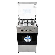 Scanfrost 4 Gas Burner Standing Cooker With Gas Oven Grey – CK5400NG